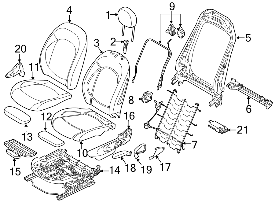 14Seats & tracks. Driver seat components.https://images.simplepart.com/images/parts/motor/fullsize/1973495.png