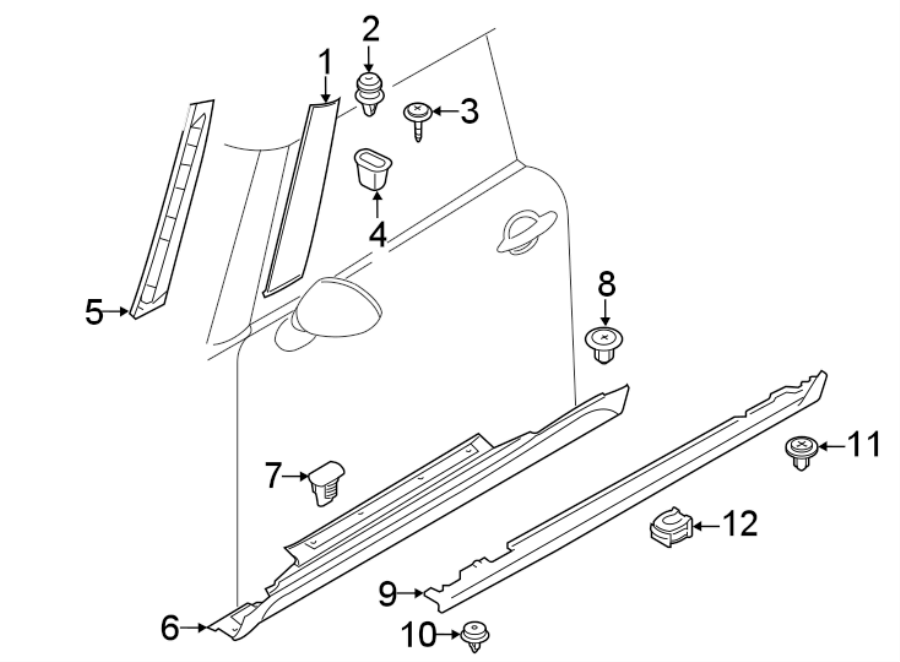 6PILLARS. ROCKER & FLOOR. EXTERIOR TRIM.https://images.simplepart.com/images/parts/motor/fullsize/1973572.png