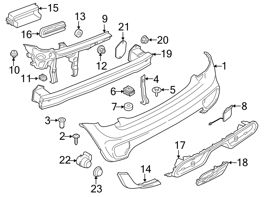 2REAR BUMPER. BUMPER & COMPONENTS.https://images.simplepart.com/images/parts/motor/fullsize/1973775.png