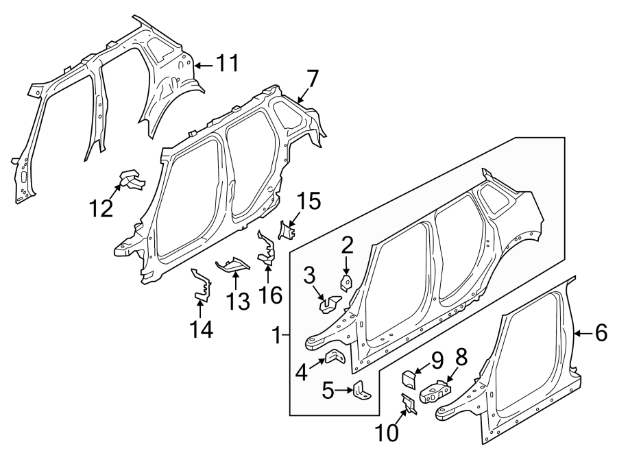 6PILLARS. ROCKER & FLOOR. UNISIDE.https://images.simplepart.com/images/parts/motor/fullsize/1973810.png