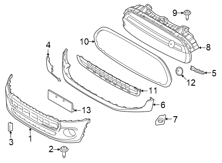 3Front bumper & grille. Bumper & components.https://images.simplepart.com/images/parts/motor/fullsize/1974005.png