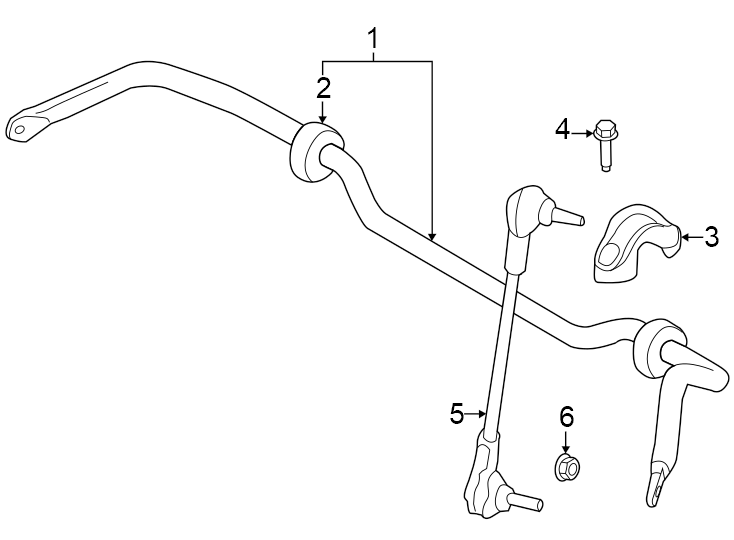 5Front suspension. Stabilizer bar & components.https://images.simplepart.com/images/parts/motor/fullsize/1974265.png