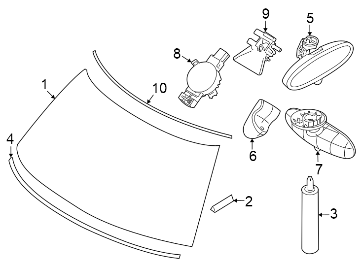 1Windshield. Glass.https://images.simplepart.com/images/parts/motor/fullsize/1974295.png