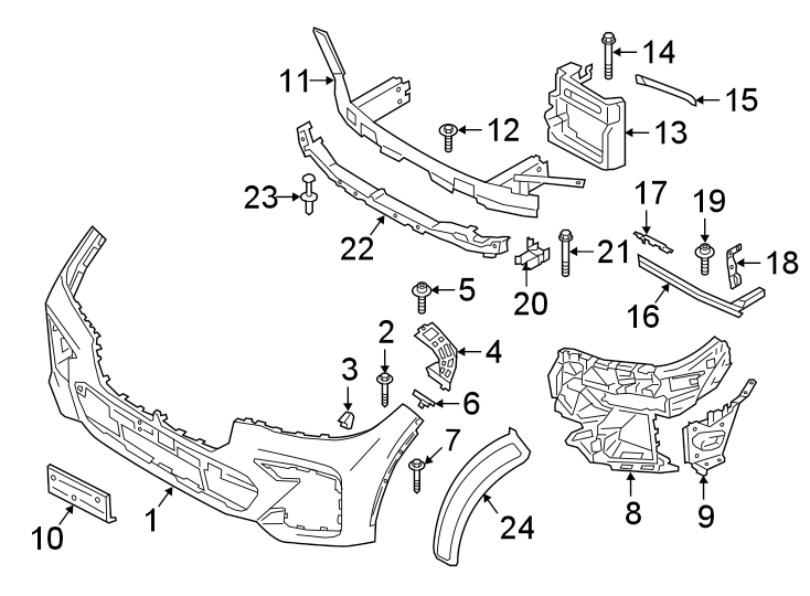 21FRONT BUMPER & GRILLE. BUMPER & COMPONENTS.https://images.simplepart.com/images/parts/motor/fullsize/1975020.png