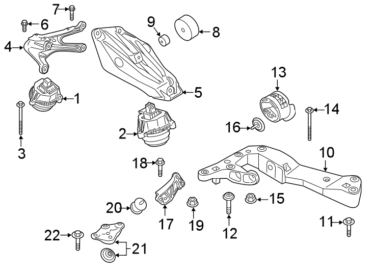 ENGINE & TRANS MOUNTING.