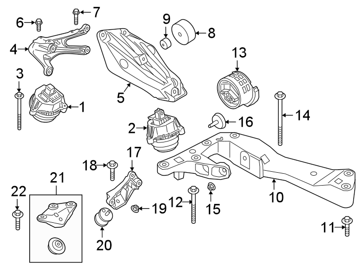 ENGINE & TRANS MOUNTING.