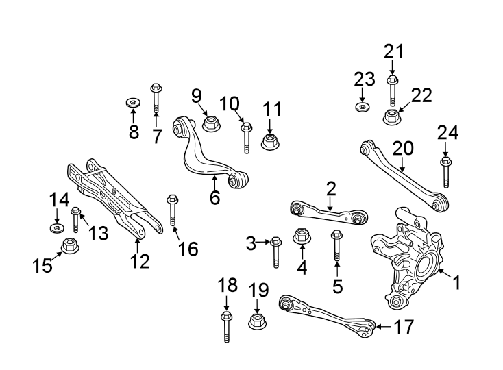 REAR SUSPENSION. SUSPENSION COMPONENTS.