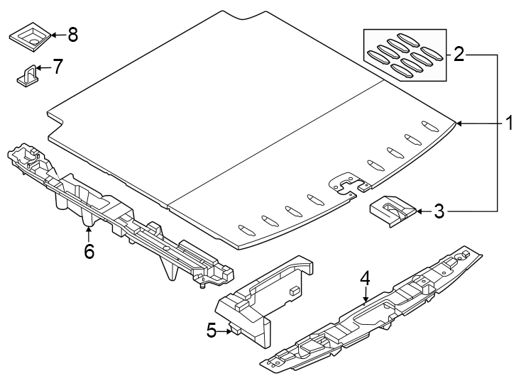 Rear body & floor. Interior trim.