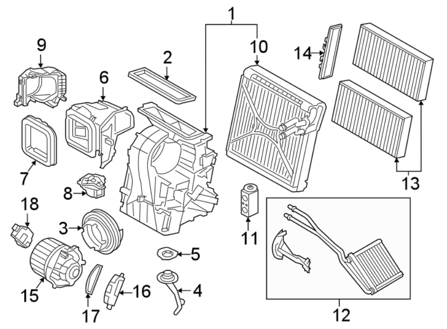 3AIR CONDITIONER & HEATER. EVAPORATOR & HEATER COMPONENTS.https://images.simplepart.com/images/parts/motor/fullsize/1977095.png