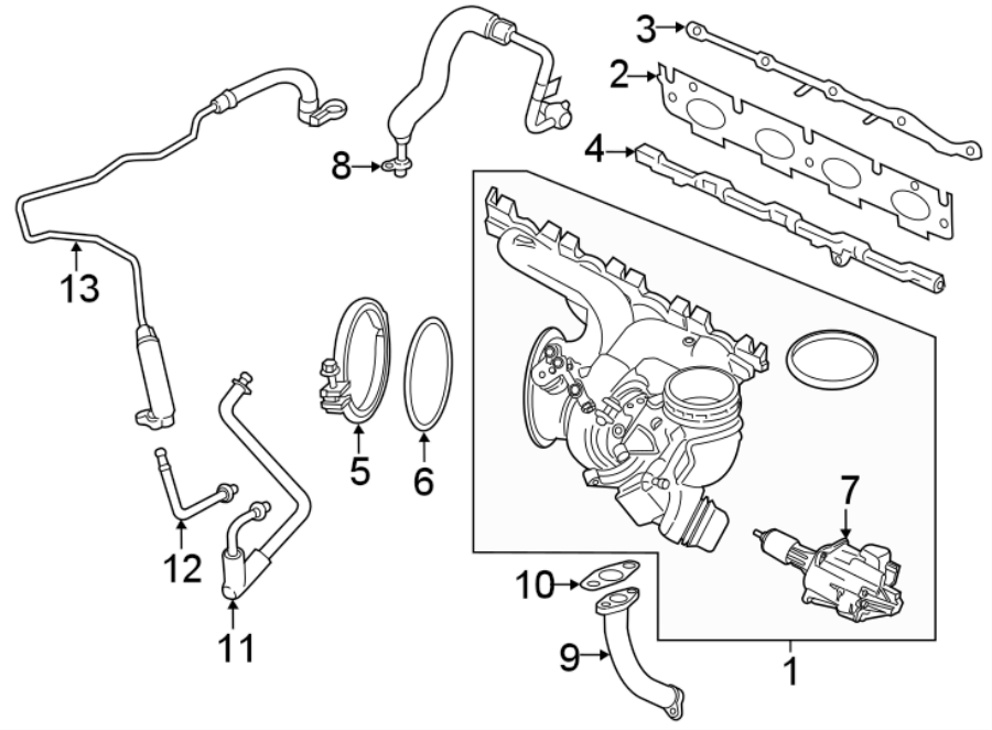 TURBOCHARGER & COMPONENTS.