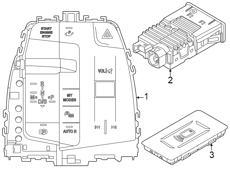 3Front. Rear. Shifter & switches. W/O shift paddles. W/SHIFT paddles.https://images.simplepart.com/images/parts/motor/fullsize/1977357.png