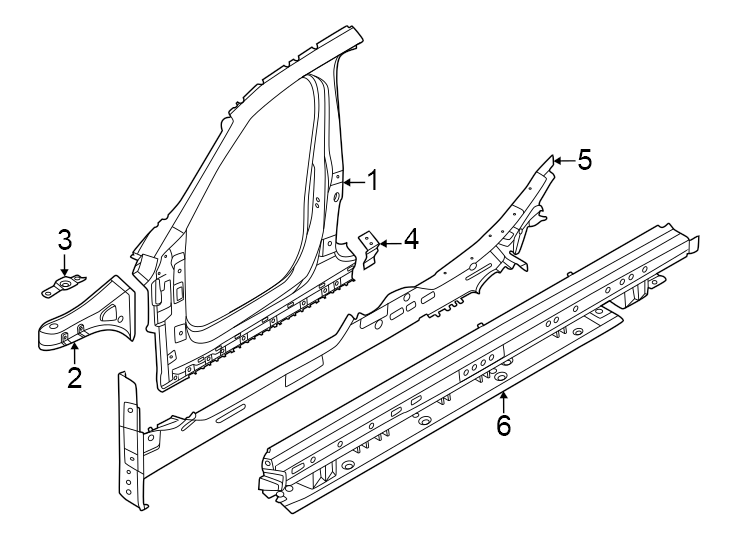 4Pillars. Rocker & floor. Hinge pillar.https://images.simplepart.com/images/parts/motor/fullsize/1977436.png