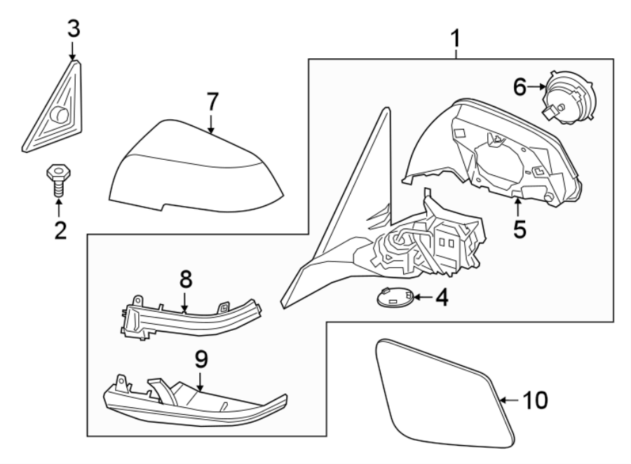 10FRONT DOOR. OUTSIDE MIRRORS.https://images.simplepart.com/images/parts/motor/fullsize/1977470.png