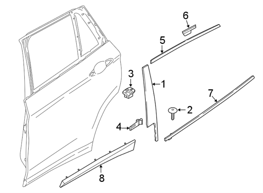 8REAR DOOR. EXTERIOR TRIM.https://images.simplepart.com/images/parts/motor/fullsize/1977495.png