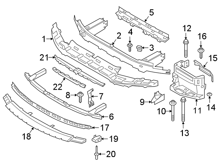 9Front bumper. Rear bumper. Bumper & components.https://images.simplepart.com/images/parts/motor/fullsize/1978012.png