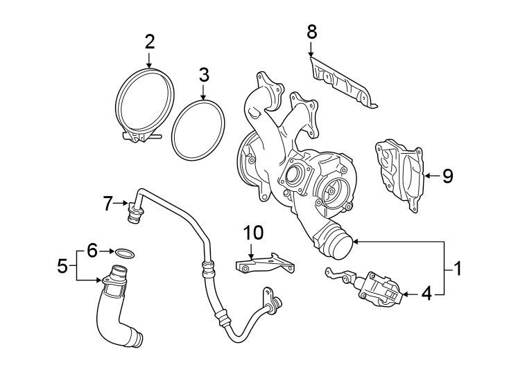 TURBOCHARGER & COMPONENTS.