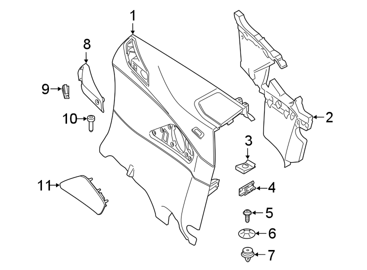 7Quarter panel. Rear suspension. Interior trim.https://images.simplepart.com/images/parts/motor/fullsize/1978620.png