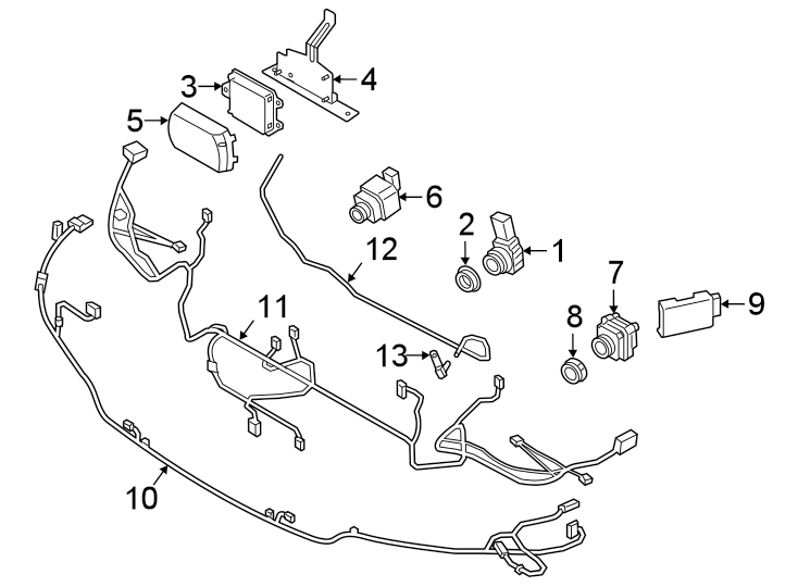 10Front bumper & grille. Electrical components. Washer components.https://images.simplepart.com/images/parts/motor/fullsize/1979020.png