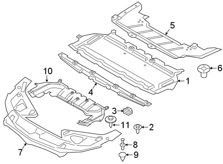 7Radiator support. Splash shields.https://images.simplepart.com/images/parts/motor/fullsize/1979045.png