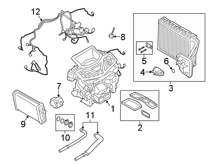 6Air conditioner & heater. Evaporator & heater components.https://images.simplepart.com/images/parts/motor/fullsize/1979097.png