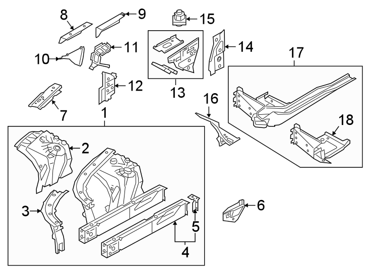 10Fender. Structural components & rails.https://images.simplepart.com/images/parts/motor/fullsize/1979130.png