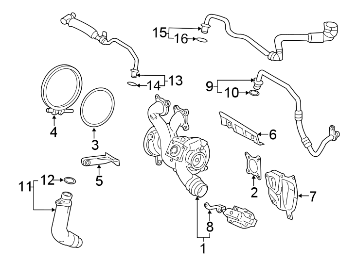 Turbocharger & components.