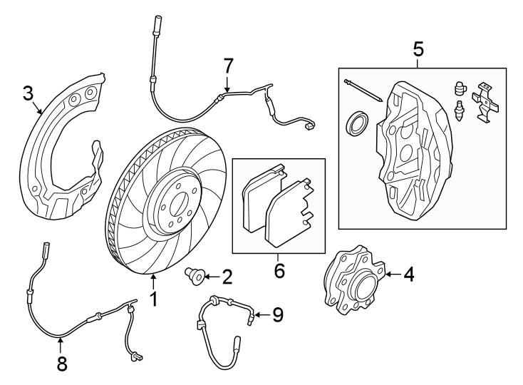 3Front suspension. Brake components.https://images.simplepart.com/images/parts/motor/fullsize/1979315.png