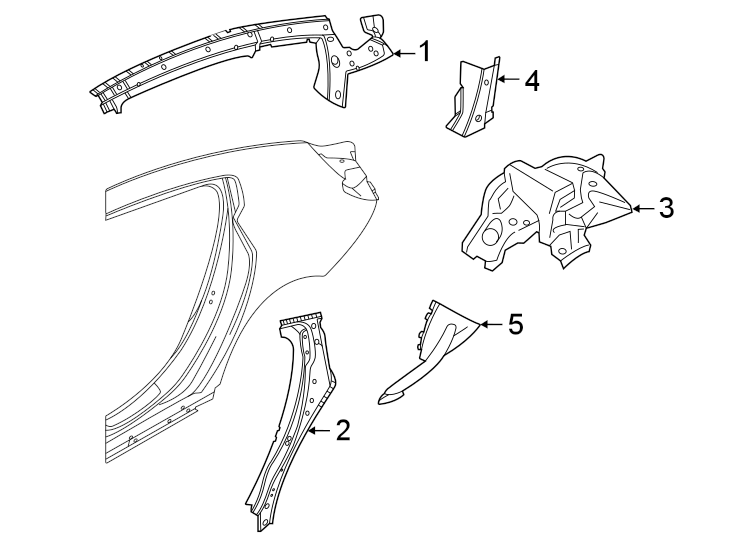 Quarter panel. Inner structure.https://images.simplepart.com/images/parts/motor/fullsize/1979615.png