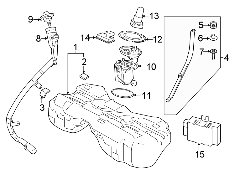 14Fuel system components.https://images.simplepart.com/images/parts/motor/fullsize/1979625.png