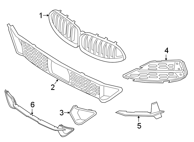 4Front bumper & grille. Grille & components.https://images.simplepart.com/images/parts/motor/fullsize/1979815.png