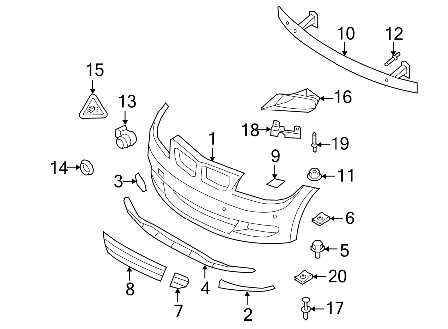 15FRONT BUMPER & GRILLE. BUMPER & COMPONENTS.https://images.simplepart.com/images/parts/motor/fullsize/1980015.png