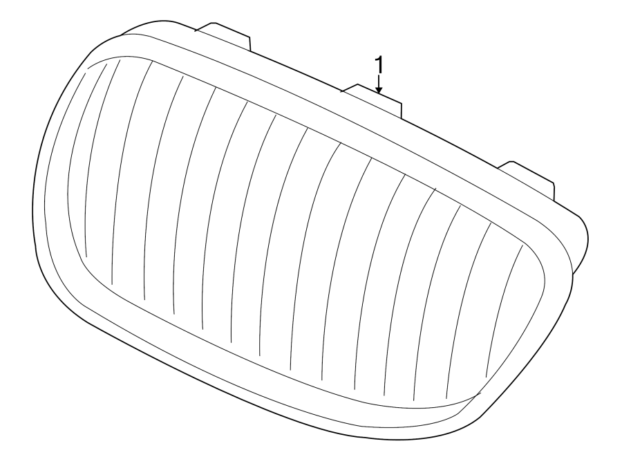 1FRONT BUMPER & GRILLE. GRILLE & COMPONENTS.https://images.simplepart.com/images/parts/motor/fullsize/1980020.png