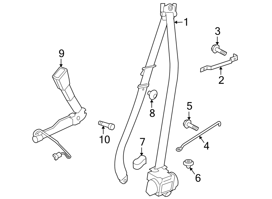 3RESTRAINT SYSTEMS. FRONT SEAT BELTS.https://images.simplepart.com/images/parts/motor/fullsize/1980440.png