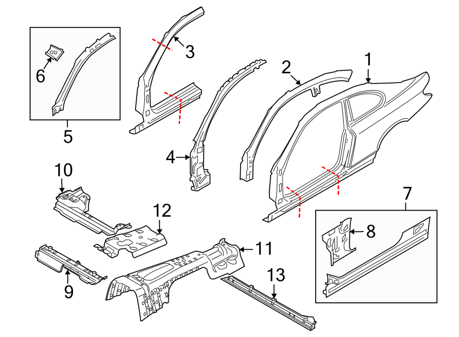 11PILLARS. ROCKER & FLOOR. HINGE PILLAR. ROCKER PANEL. UNISIDE.https://images.simplepart.com/images/parts/motor/fullsize/1980570.png