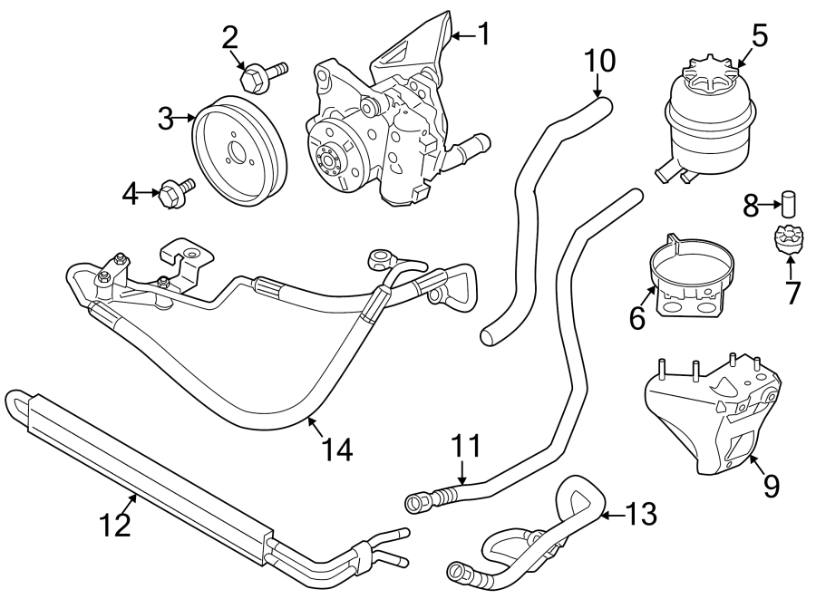 STEERING GEAR & LINKAGE. PUMP & HOSES.