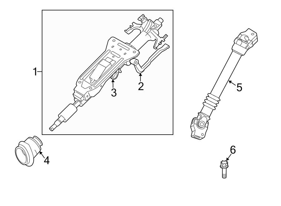 1STEERING COLUMN ASSEMBLY.https://images.simplepart.com/images/parts/motor/fullsize/1981420.png