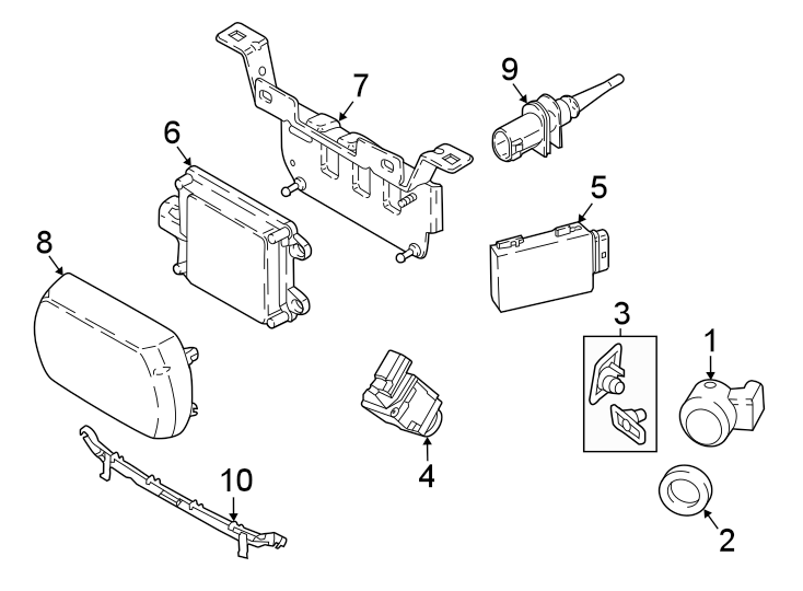 1Front bumper & grille. Electrical components.https://images.simplepart.com/images/parts/motor/fullsize/1984017.png