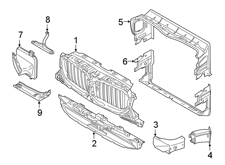 1RADIATOR SUPPORT. AIR INTAKE.https://images.simplepart.com/images/parts/motor/fullsize/1984065.png