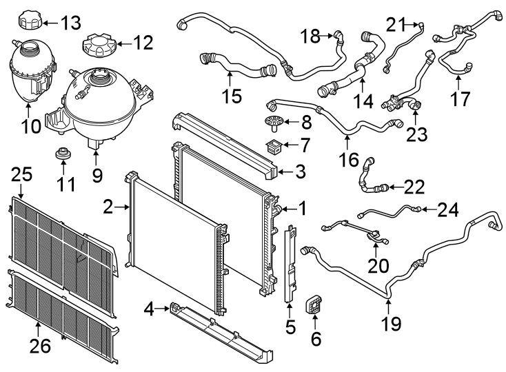 RADIATOR & COMPONENTS.