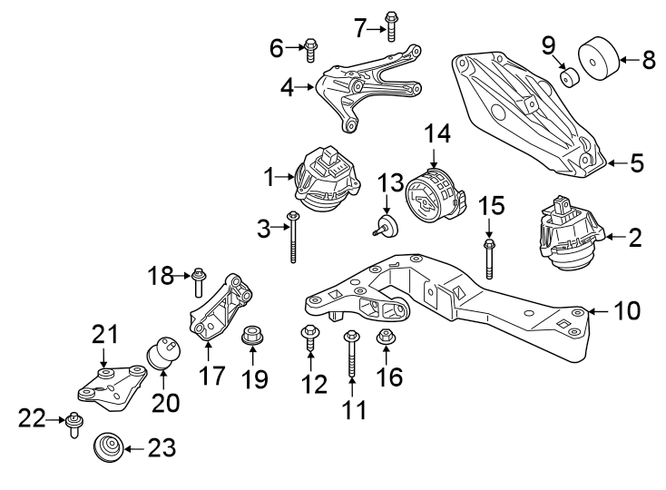 ENGINE & TRANS MOUNTING.