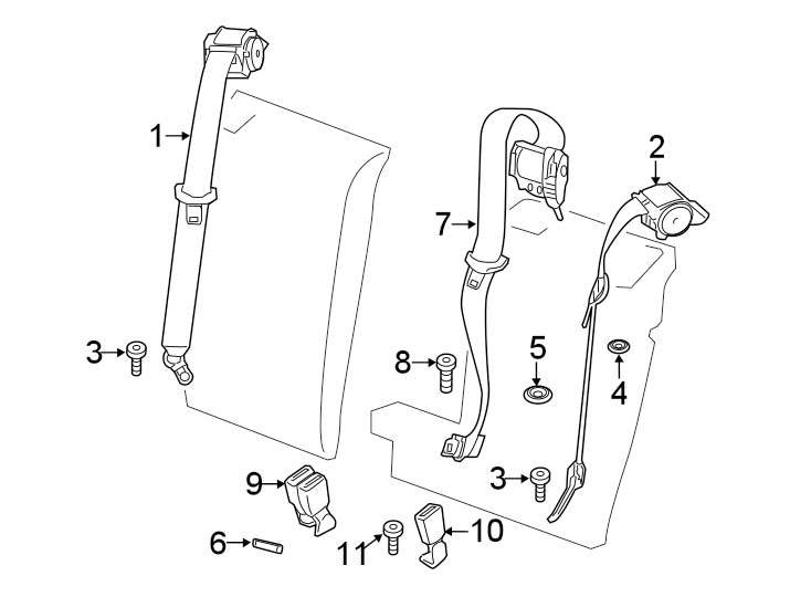 7RESTRAINT SYSTEMS. REAR SEAT BELTS.https://images.simplepart.com/images/parts/motor/fullsize/1984470.png