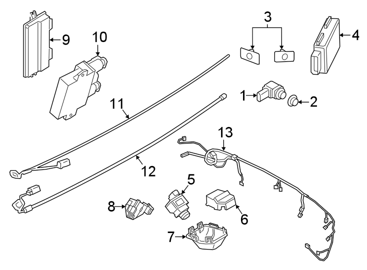 1Rear bumper. Electrical components.https://images.simplepart.com/images/parts/motor/fullsize/1984762.png