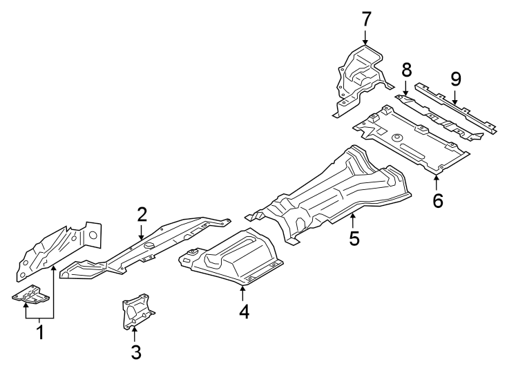 7EXHAUST SYSTEM. HEAT SHIELDS.https://images.simplepart.com/images/parts/motor/fullsize/1984927.png