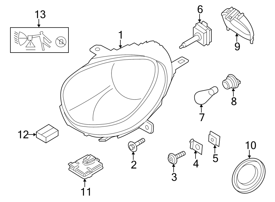 7FRONT LAMPS. HEADLAMP COMPONENTS.https://images.simplepart.com/images/parts/motor/fullsize/1986025.png