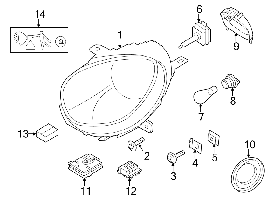 12FRONT LAMPS. HEADLAMP COMPONENTS.https://images.simplepart.com/images/parts/motor/fullsize/1986030.png