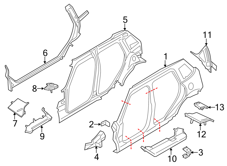 7PILLARS. ROCKER & FLOOR. UNISIDE.https://images.simplepart.com/images/parts/motor/fullsize/1986580.png