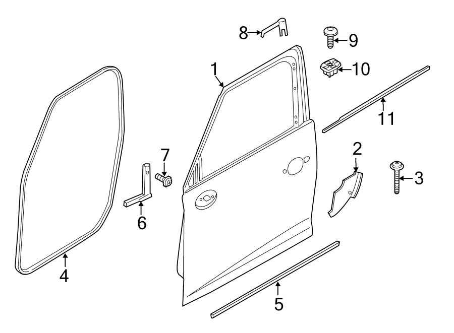 10Front door. Door & components.https://images.simplepart.com/images/parts/motor/fullsize/1986600.png