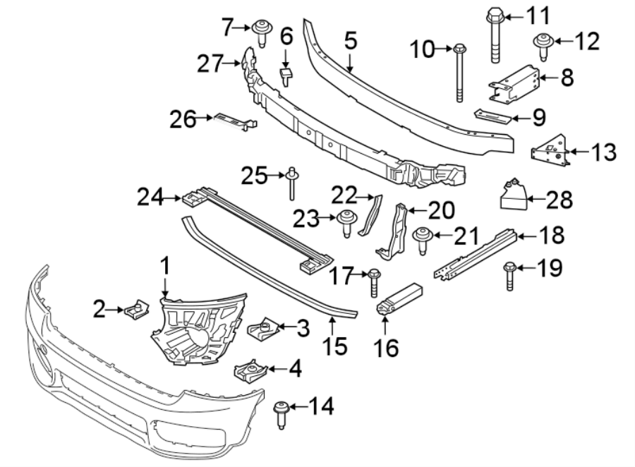 2Front bumper & grille. Bumper & components.https://images.simplepart.com/images/parts/motor/fullsize/1987012.png