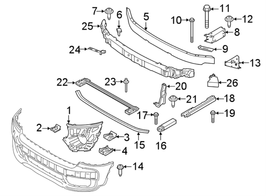 2FRONT BUMPER & GRILLE. BUMPER & COMPONENTS.https://images.simplepart.com/images/parts/motor/fullsize/1987022.png