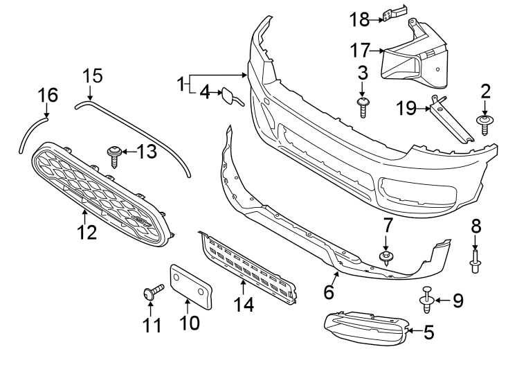 12FRONT BUMPER & GRILLE. BUMPER & COMPONENTS.https://images.simplepart.com/images/parts/motor/fullsize/1987030.png